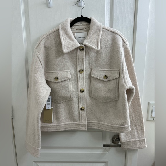 Autum Shirt Jacket Heathered Bone [L] - Picture 2 of 4